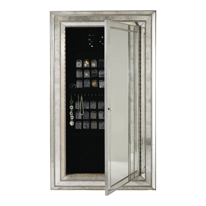 Melange Glamour Floor Mirror w/ Jewelry Armoire Storage