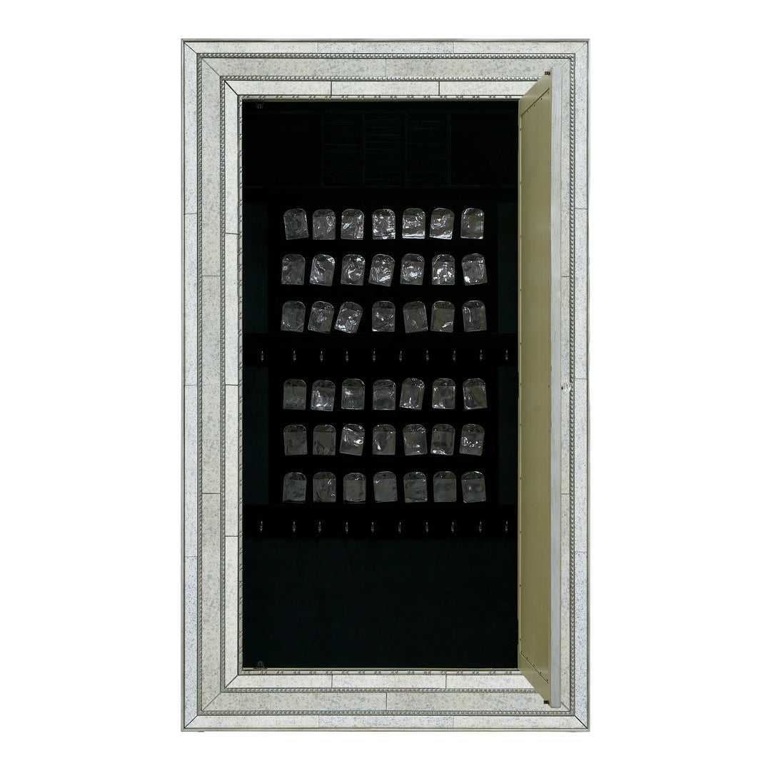 Melange Glamour Floor Mirror w/ Jewelry Armoire Storage