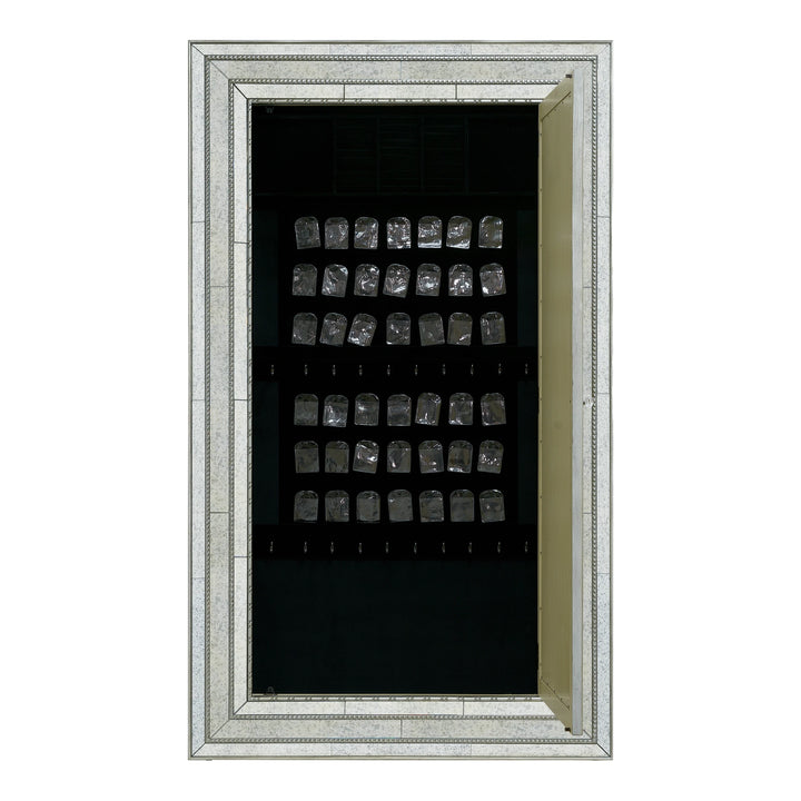 Melange Glamour Floor Mirror w/ Jewelry Armoire Storage