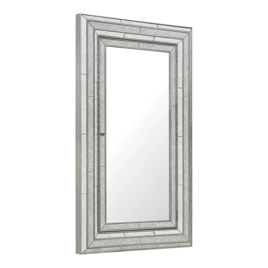 Melange Glamour Floor Mirror w/ Jewelry Armoire Storage