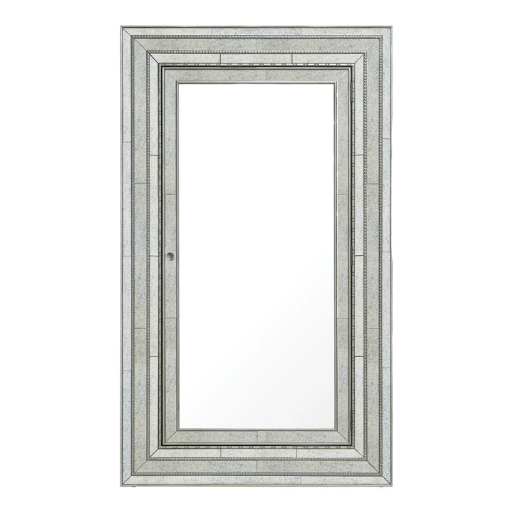 Melange Glamour Floor Mirror w/ Jewelry Armoire Storage