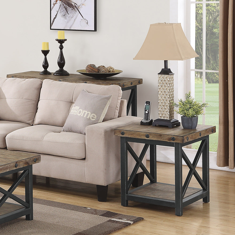 Carpenter End Table Living Room Flexsteel   