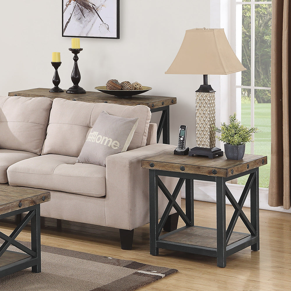 Carpenter End Table Living Room Flexsteel
