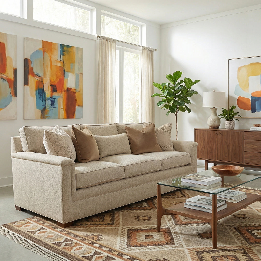 7000 Series Three Cushion Sofa Living Room Stickley