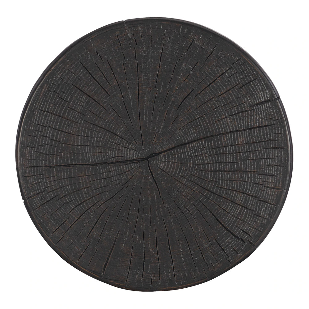 Commerce & Market Carved Stump Side Table Living Room Hooker Furniture