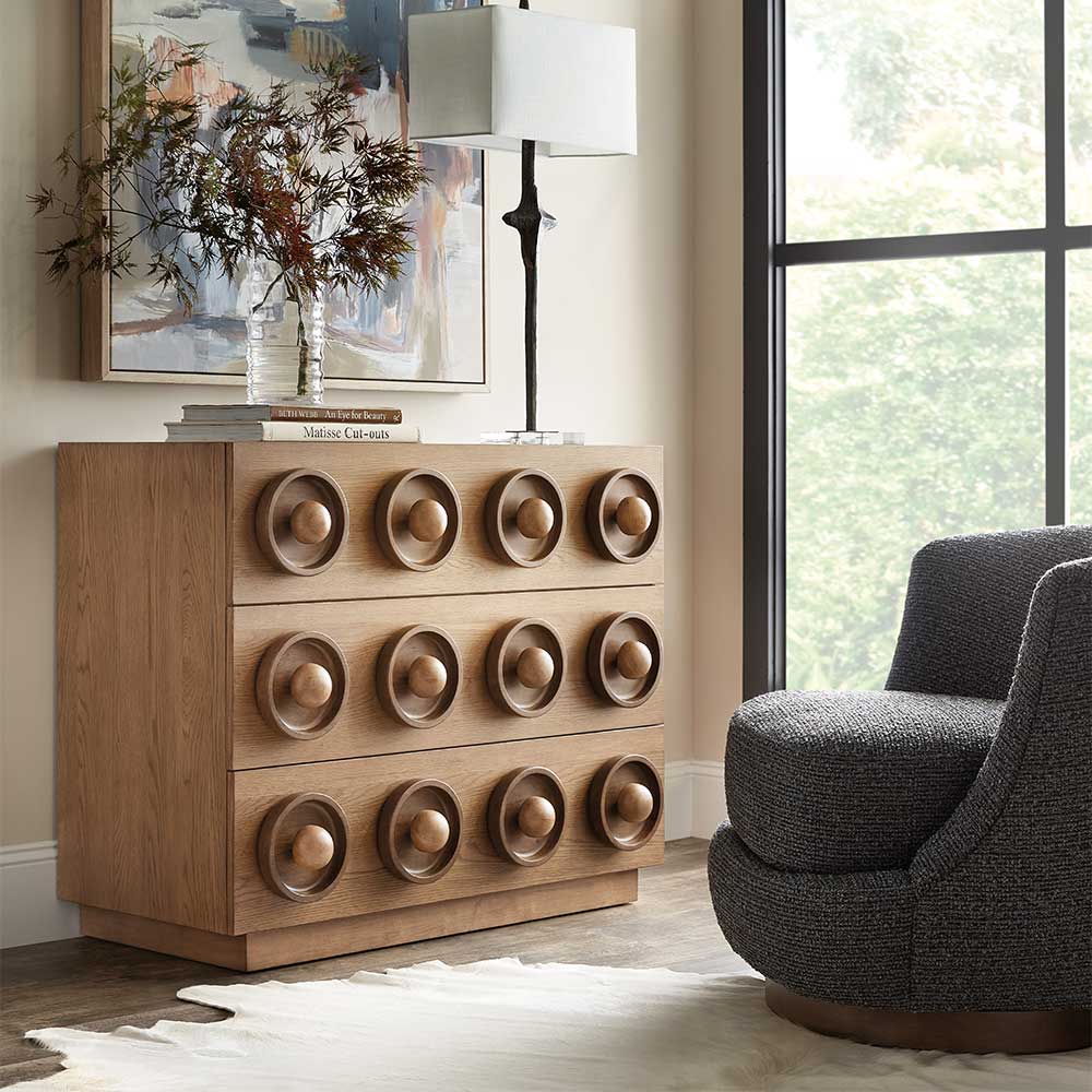 Commerce & Market Knobby Three Drawer Accent Chest