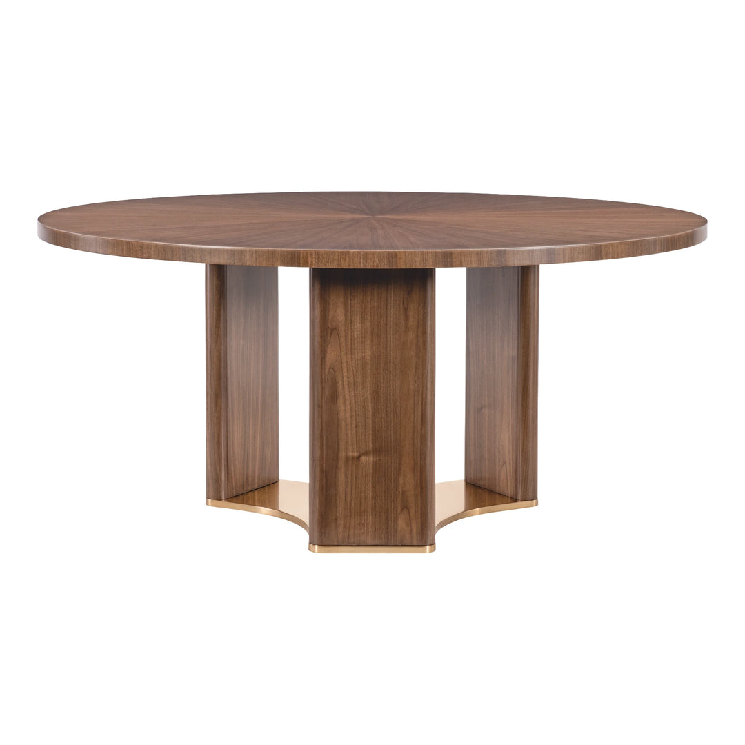 Eleana Round Dining Table – Light Caramel Walnut (66") Dining Room Hooker Furniture