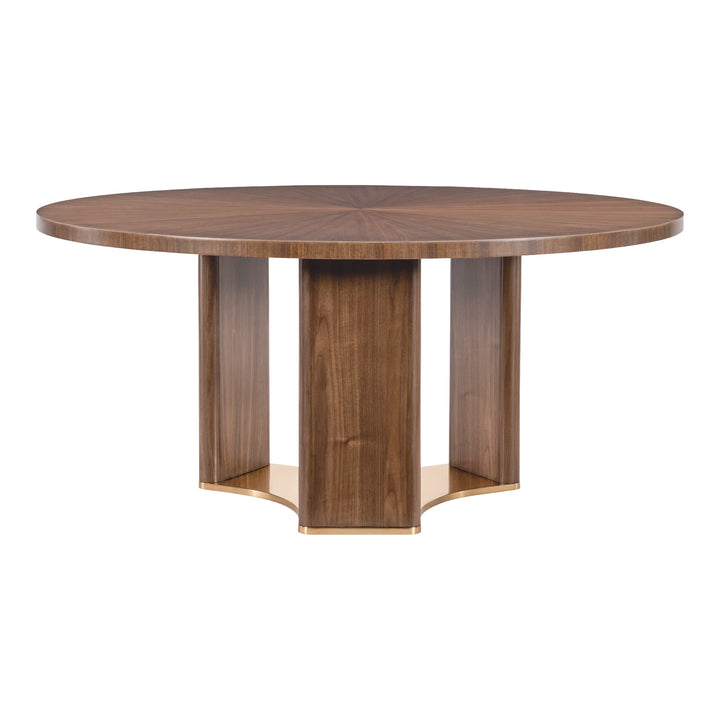 Eleana Round Dining Table – Light Caramel Walnut (66") Dining Room Hooker Furniture
