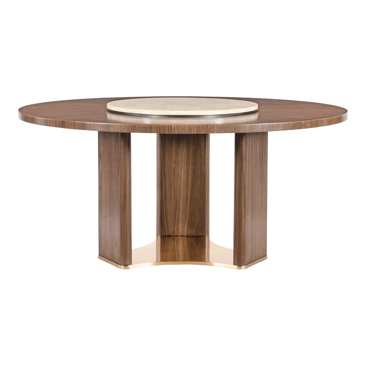 Eleana Round Dining Table – Light Caramel Walnut (66") Dining Room Hooker Furniture