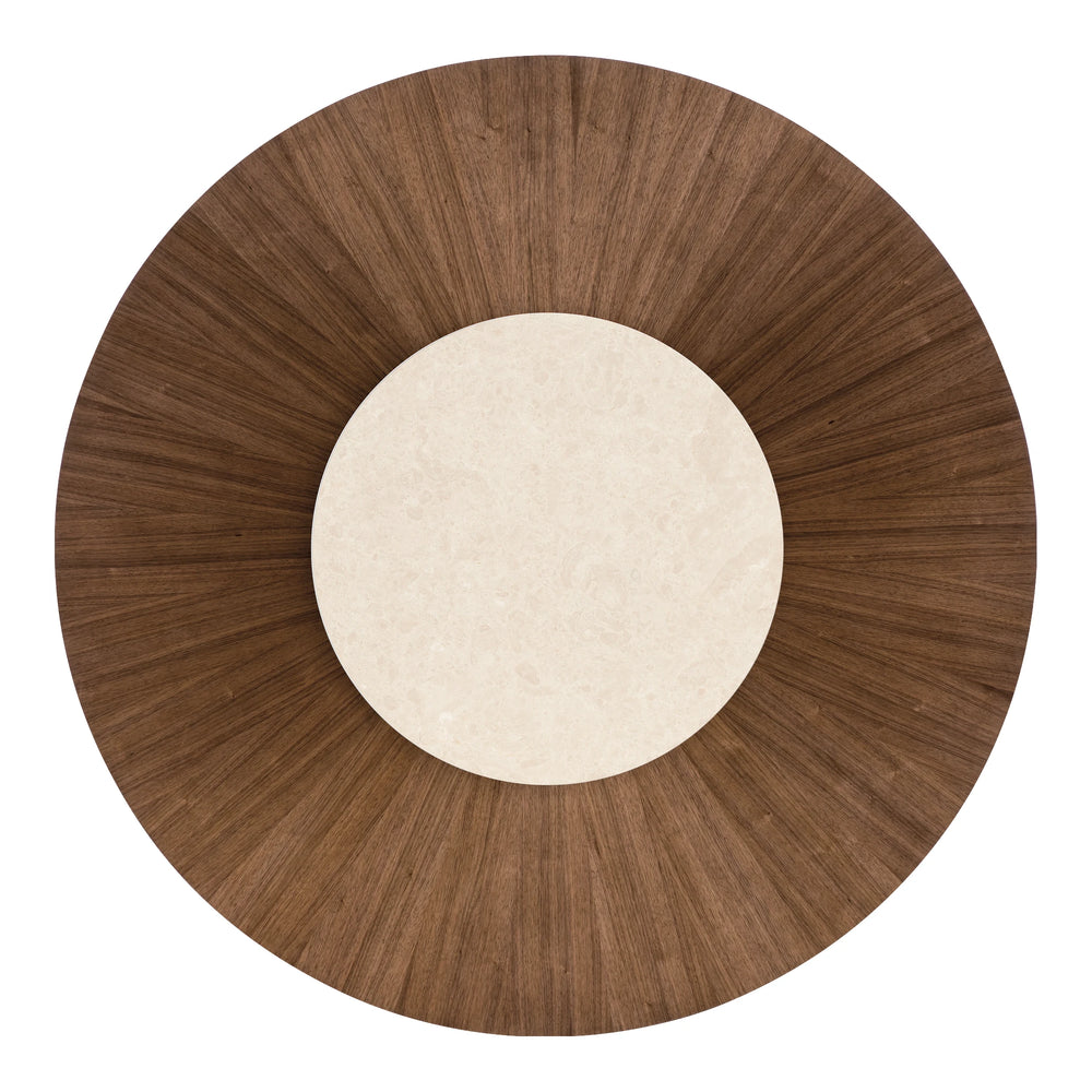Eleana Round Dining Table – Light Caramel Walnut (66") Dining Room Hooker Furniture