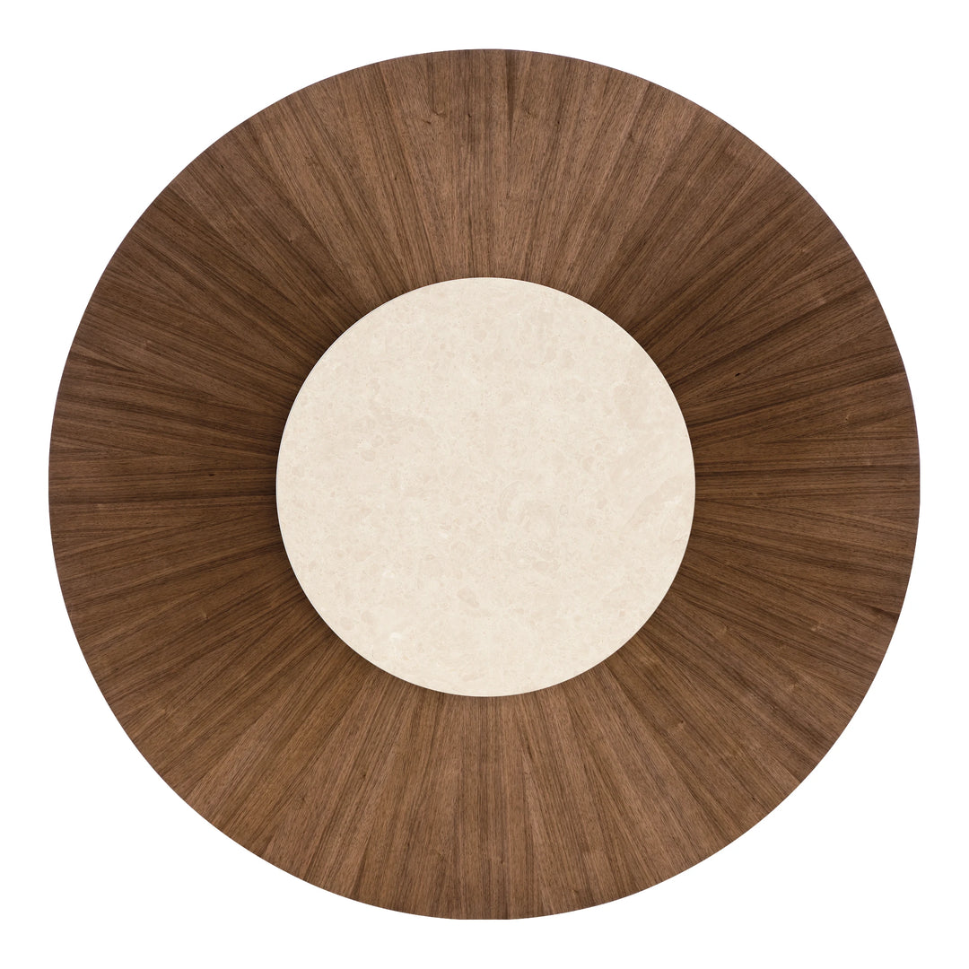 Eleana Round Dining Table – Light Caramel Walnut (66") Dining Room Hooker Furniture