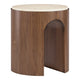 Eleana Round End Table – Wood Base with Marble Top Living Room Hooker Furniture