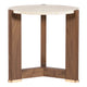 Eleana Round End Table – Metal Base with Marble Top Living Room Hooker Furniture