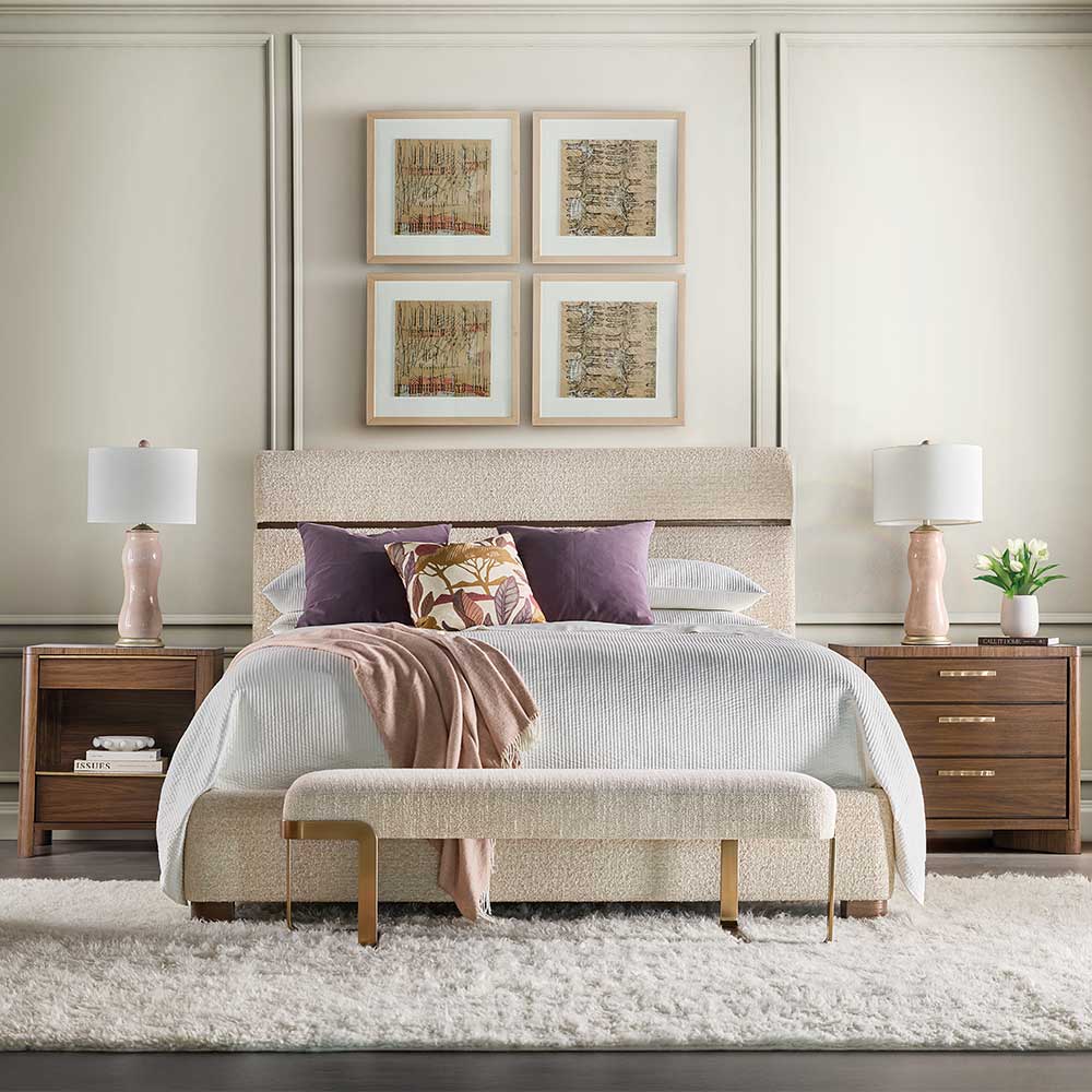 Eleana Upholstered King Panel Bed