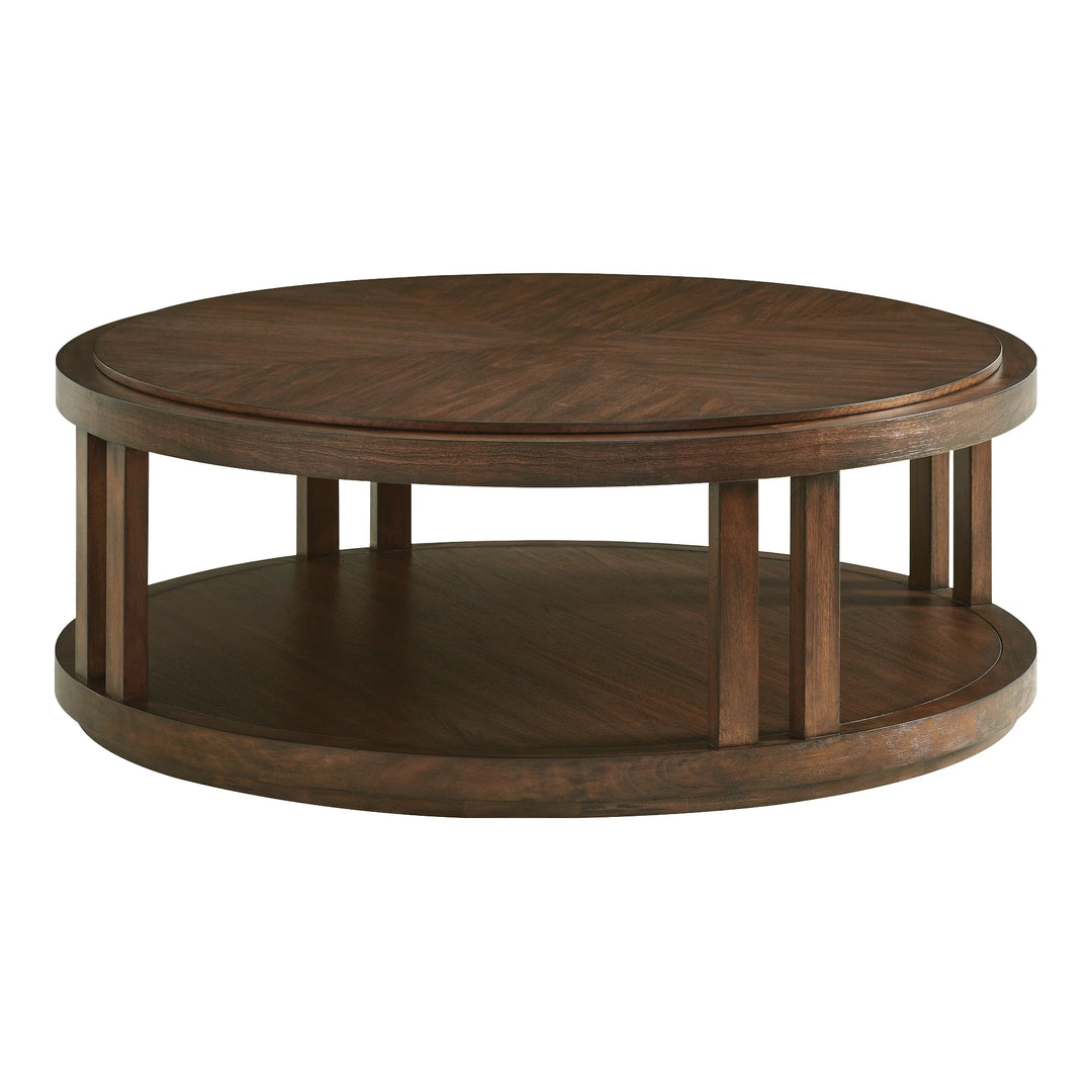 Silverado Stinson Round Cocktail Table Living Room Lexington