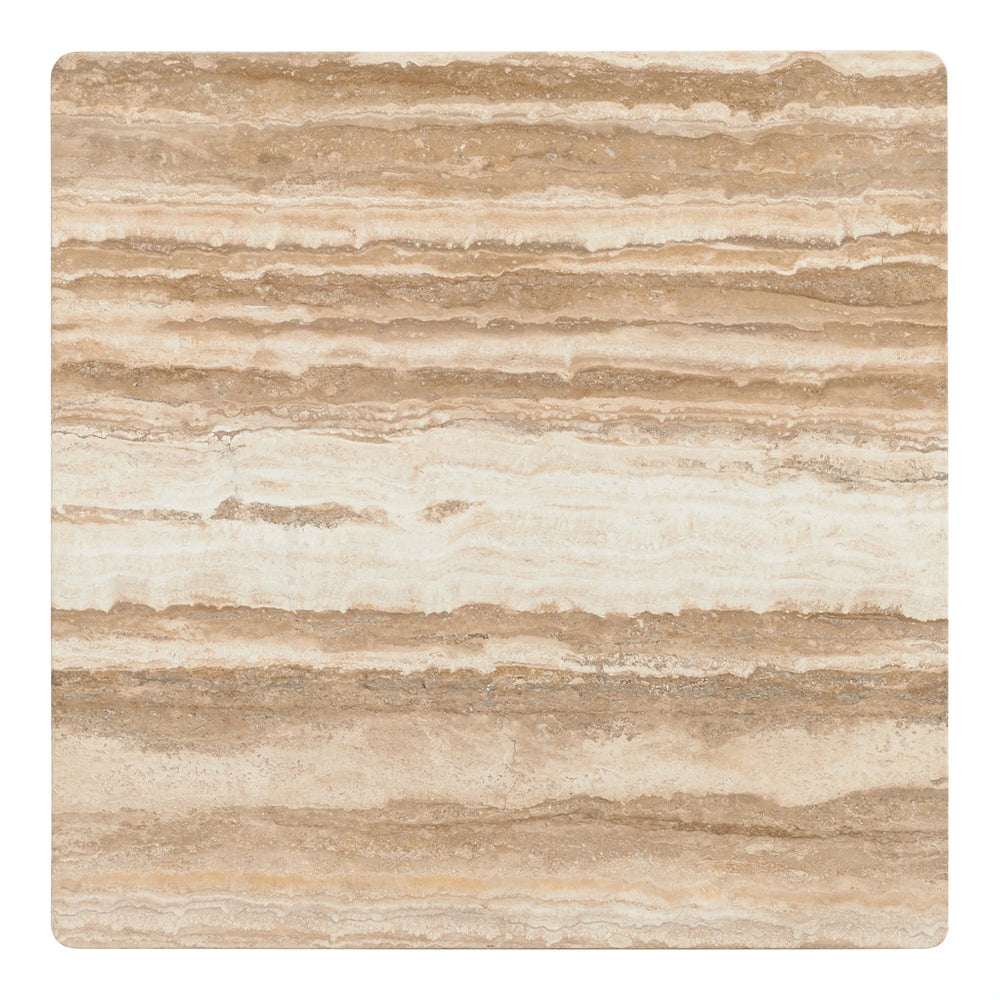 Silverado Menlo Park Metal End Table with Stone Top Living Room Lexington