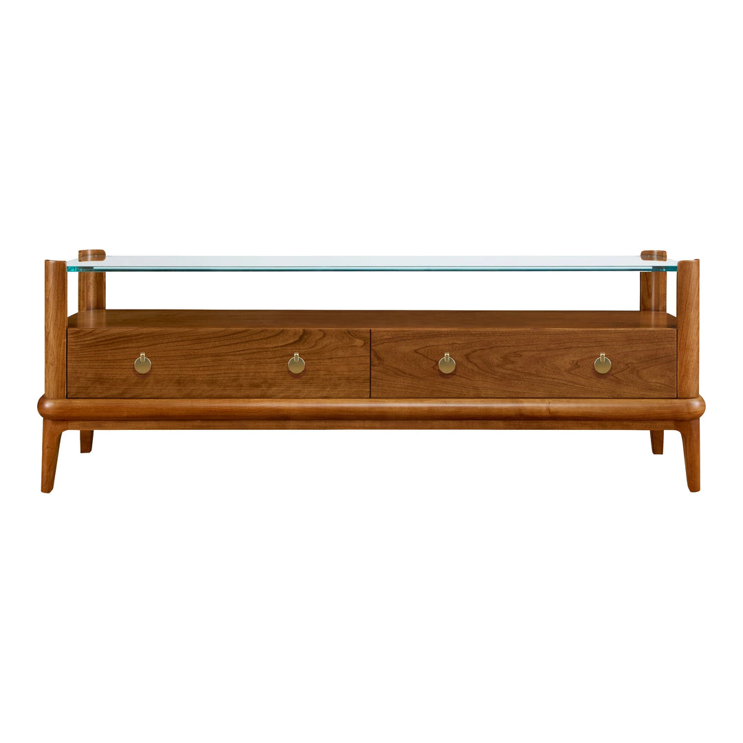 Martine Glass-Top Cocktail Table Living Room Stickley