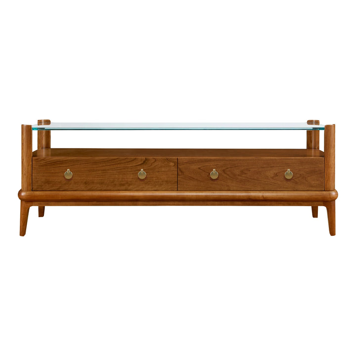 Martine Glass-Top Cocktail Table Living Room Stickley
