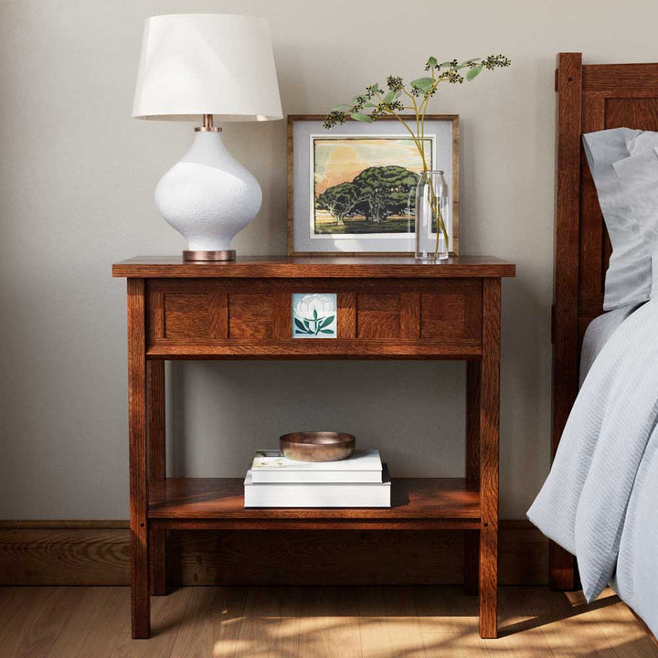 Floral Tile Console Living Room Stickley