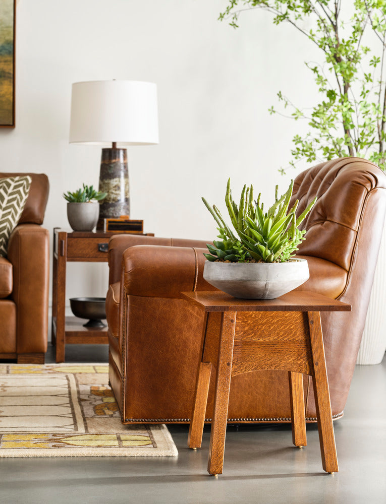 Wharton Tufted Swivel Chair Living Room Stickley