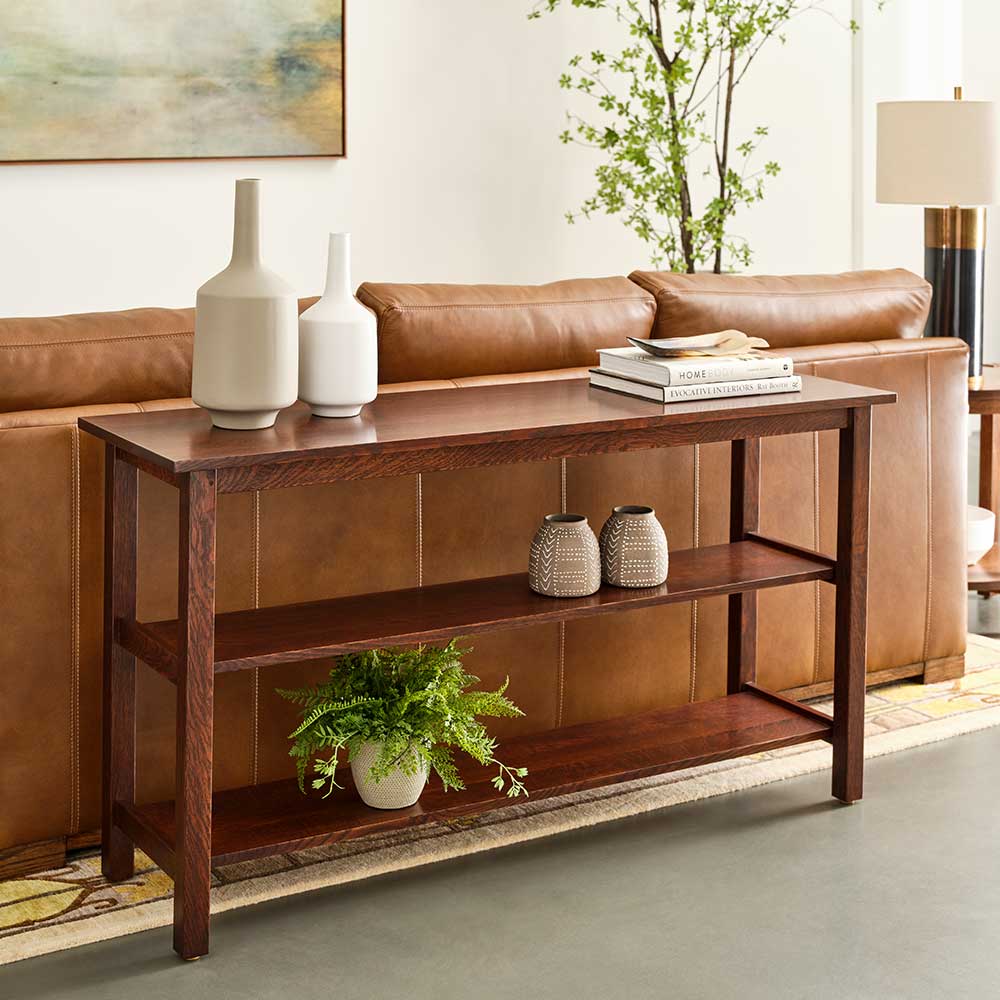 Little Treasures Three-Shelf Console Living Room Stickley