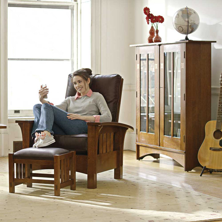 Harvey Ellis Bookcase with Inlay Home Office Stickley