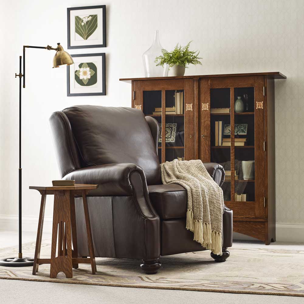Harvey Ellis Bookcase with Inlay Home Office Stickley