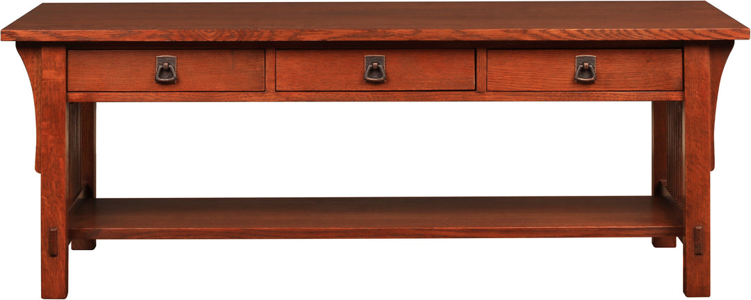 Mission 3 Drawer Cocktail Table Living Room Stickley