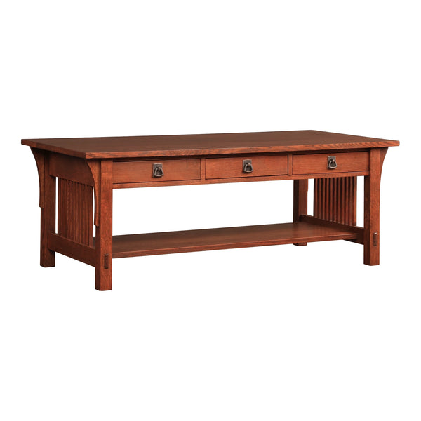 Mission 3 Drawer Cocktail Table