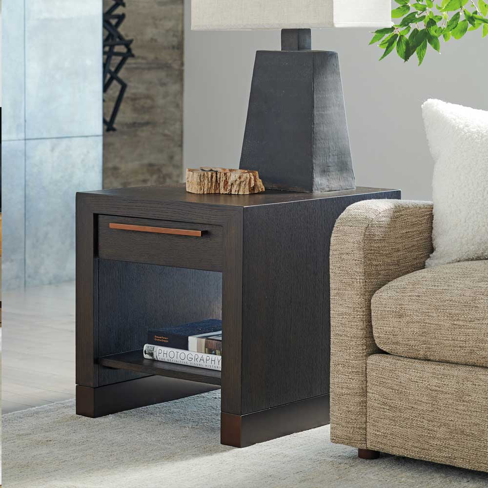 Park City Heber Drawer End Table Living Room Barclay Butera