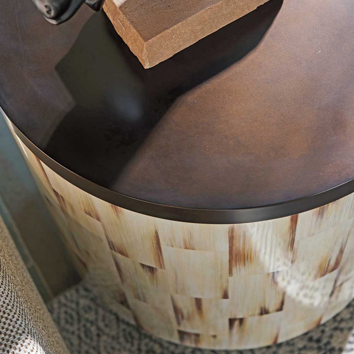 Park City Crescent Commode End Table Living Room Barclay Butera