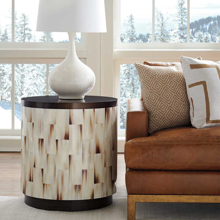 Park City Crescent Commode End Table Living Room Barclay Butera