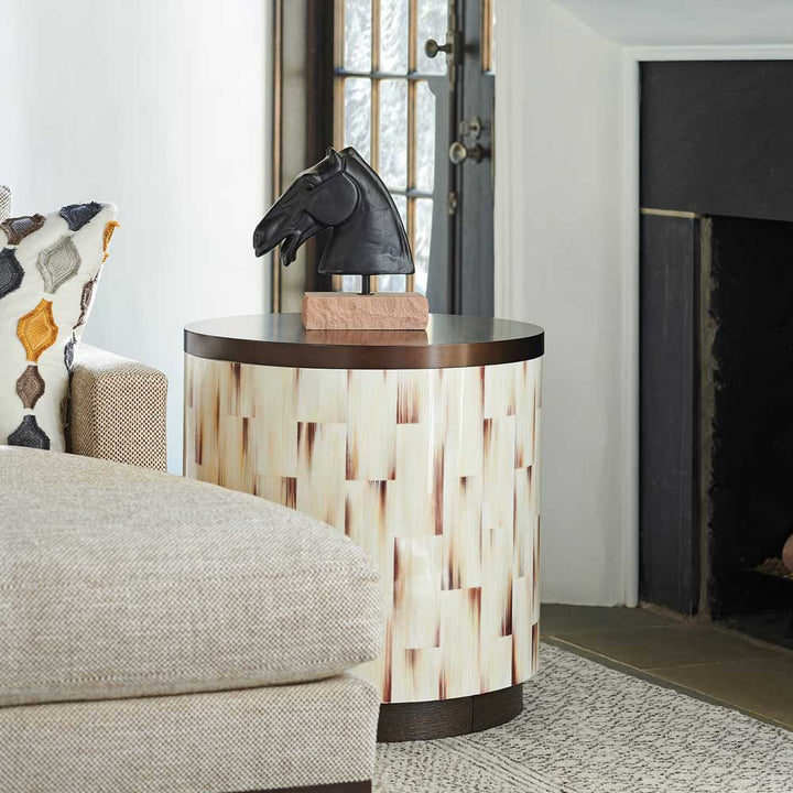 Park City Crescent Commode End Table Living Room Barclay Butera