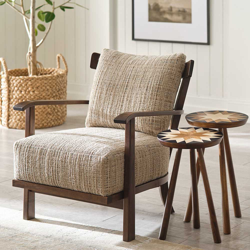 Hudson Valley Wood-Frame Chair Living Room Stickley