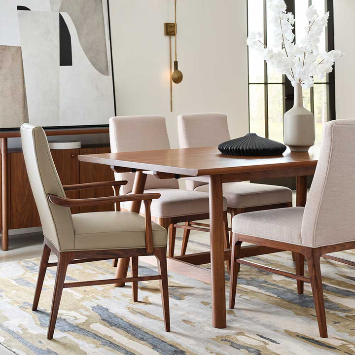 Walnut Grove Tall Upholstered Arm Chair Dining Room Stickley