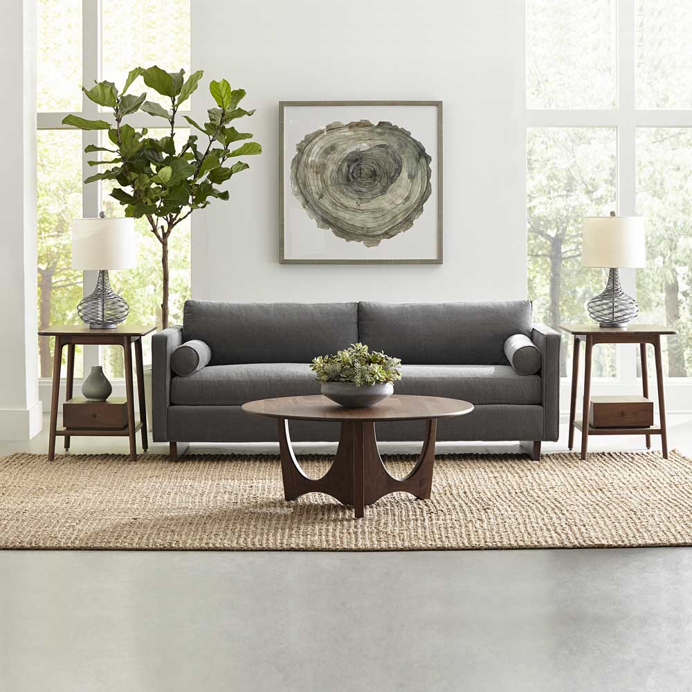 Walnut Grove Round Cocktail Table Living Room Stickley