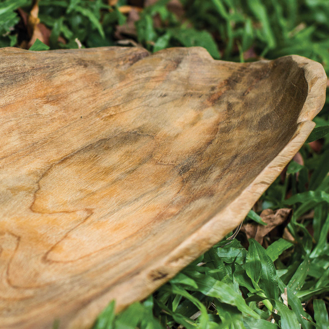Teak Leaf Bowl Accessories Uttermost