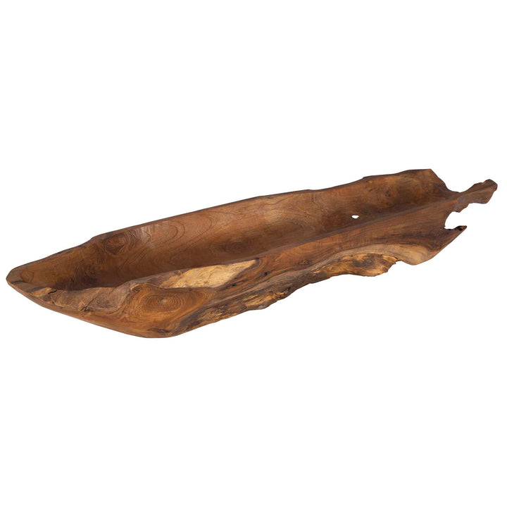 Teak Leaf Bowl Accessories Uttermost