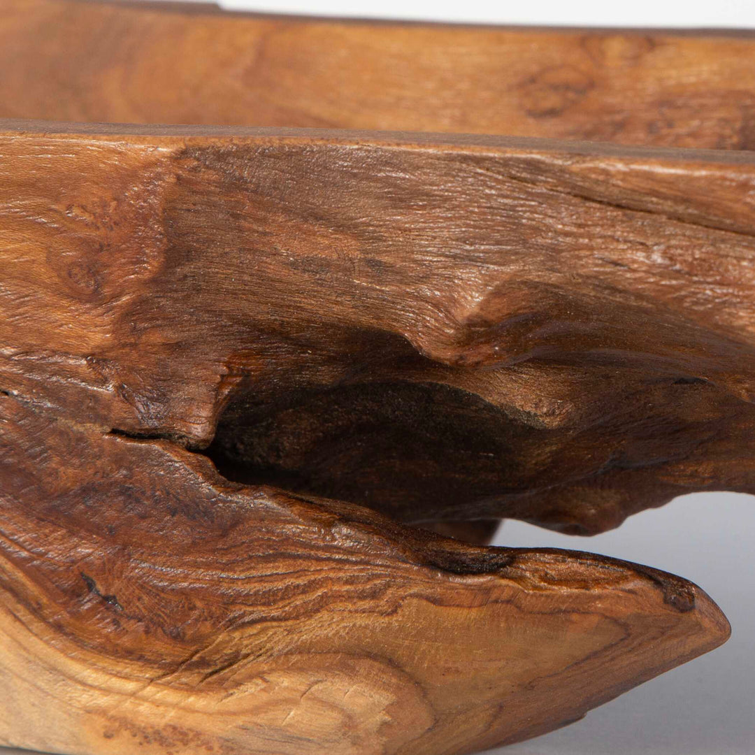 Teak Leaf Bowl Accessories Uttermost