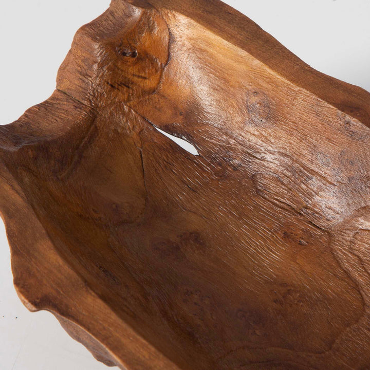 Teak Leaf Bowl Accessories Uttermost