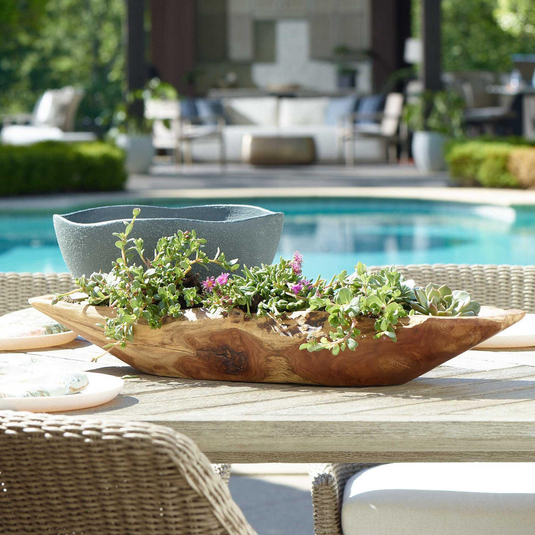 Teak Leaf Bowl Accessories Uttermost