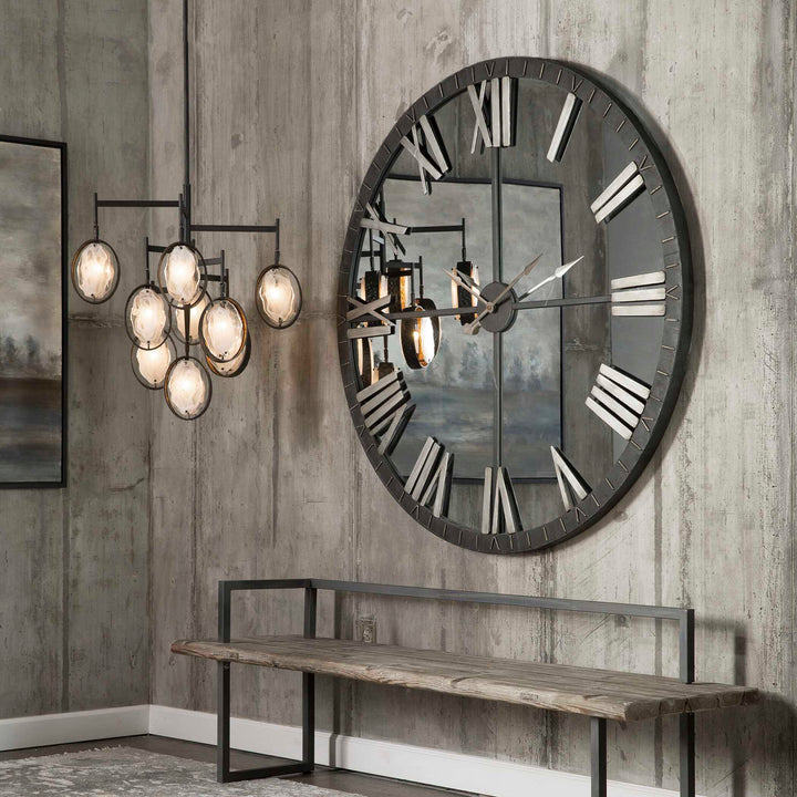 Amelie Large Bronze Wall Clock Accessories Uttermost