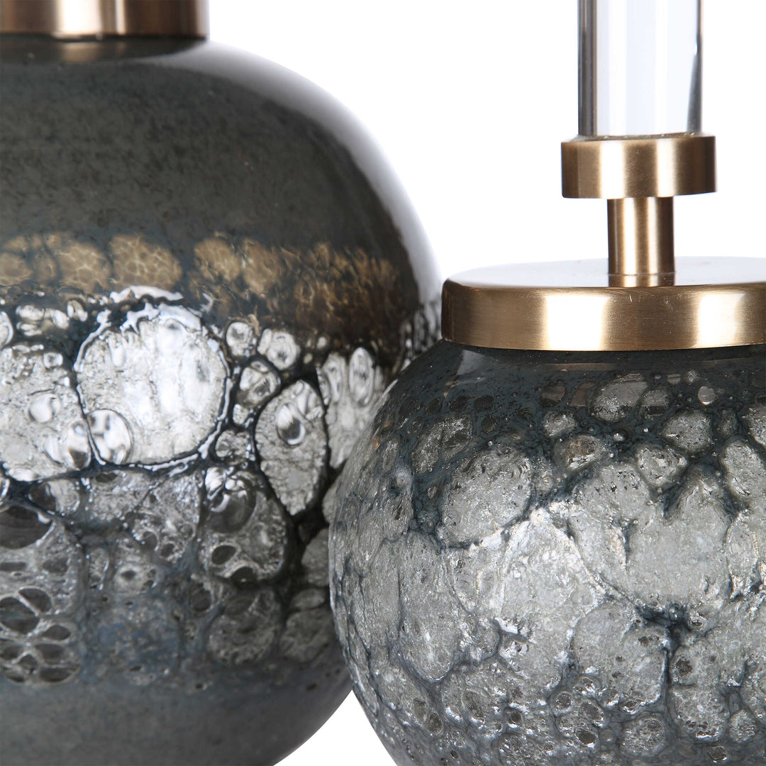Cessair Art Glass Bottles Set of 2 Accessories Uttermost
