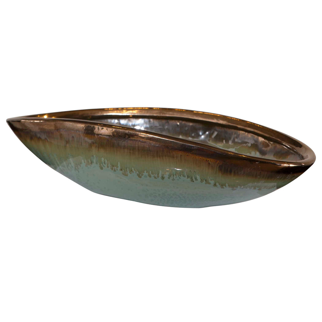 Iroquois Green Glaze Bowl Accessories Uttermost