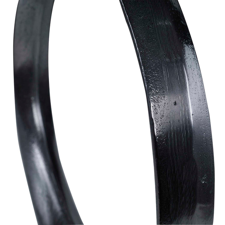 Orbits Black Ring Sculptures Set of 2 Accessories Uttermost