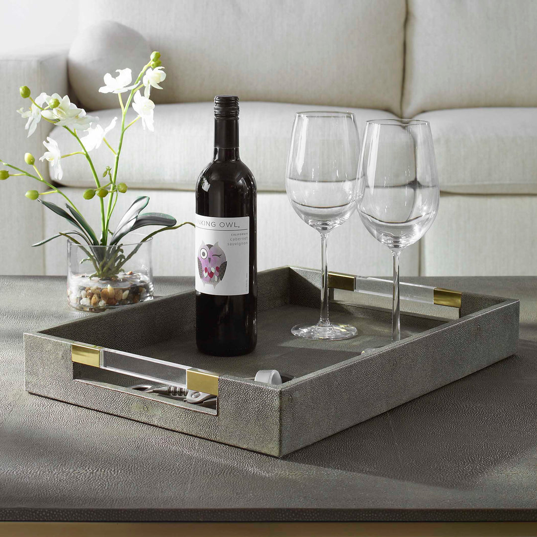 Wessex Gray Tray Accessories Uttermost