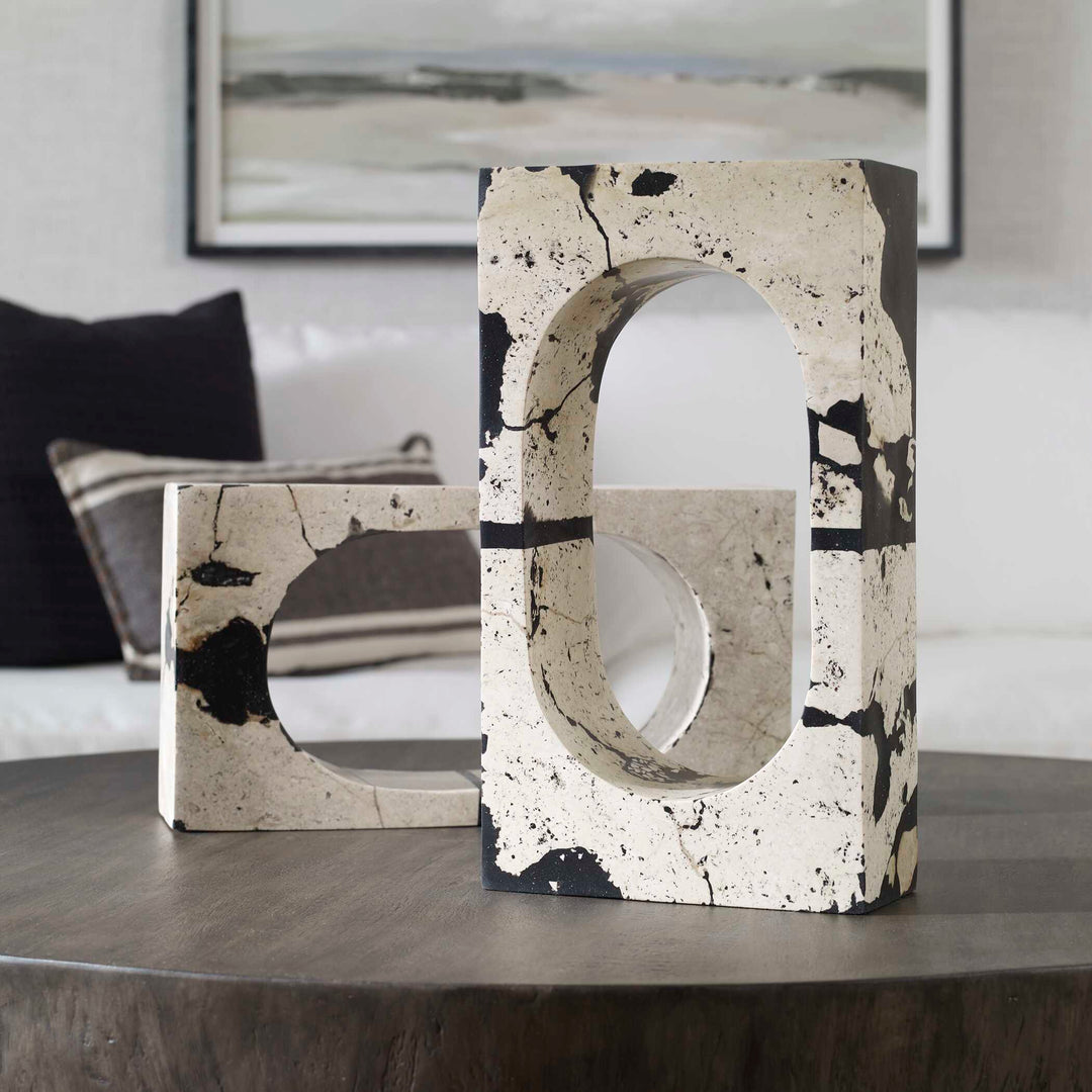 Nouveau White Coral Stone Sculpture Accessories Uttermost