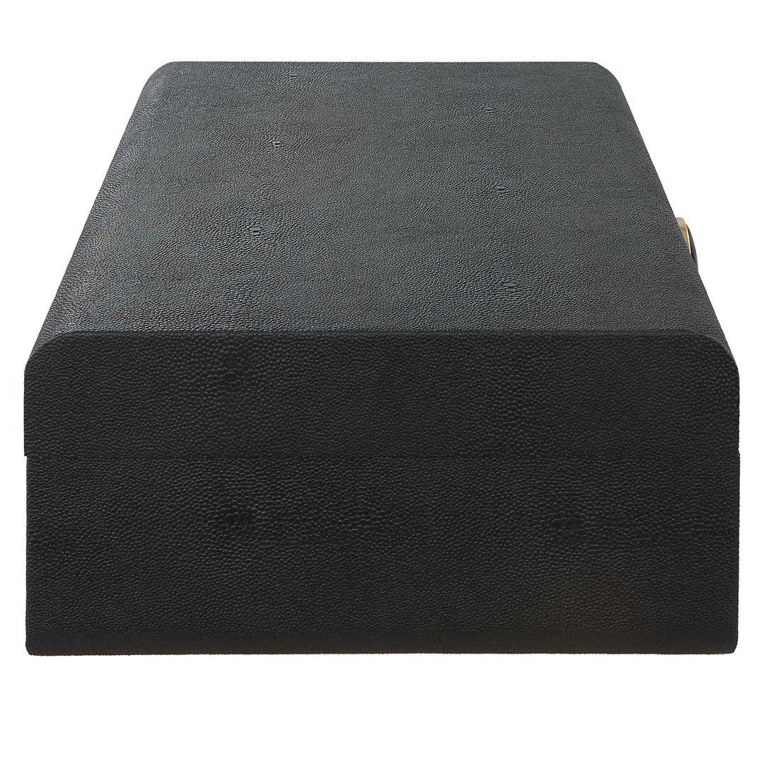 Lalique Black Shagreen Box Accessories Uttermost