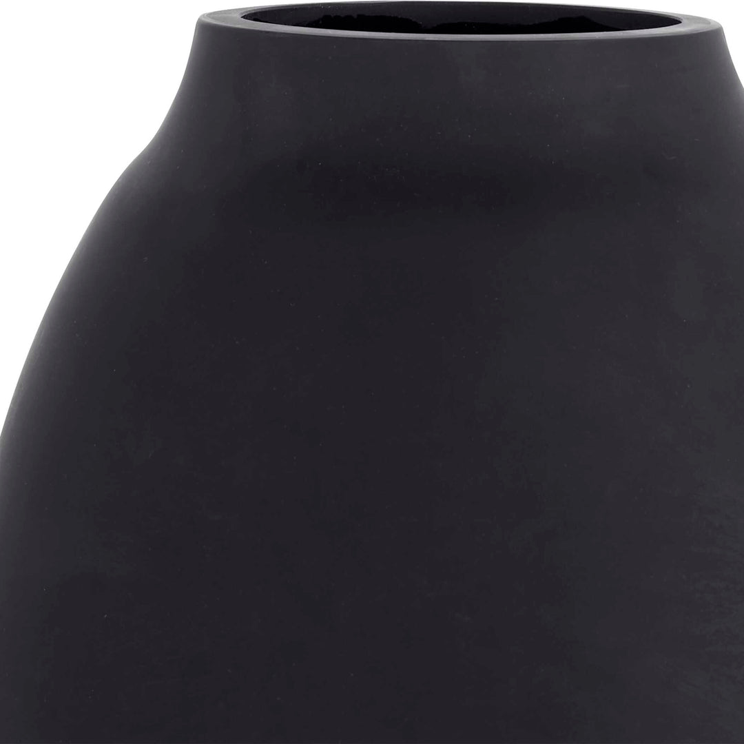 Hearth Matte Black Vases Set of 3 Accessories Uttermost
