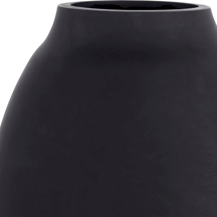 Hearth Matte Black Vases Set of 3 Accessories Uttermost